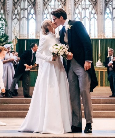 艾麗高登結婚了！和27歲男友教堂舉辦浪漫婚禮，絕美相吻甜蜜婚照曝光